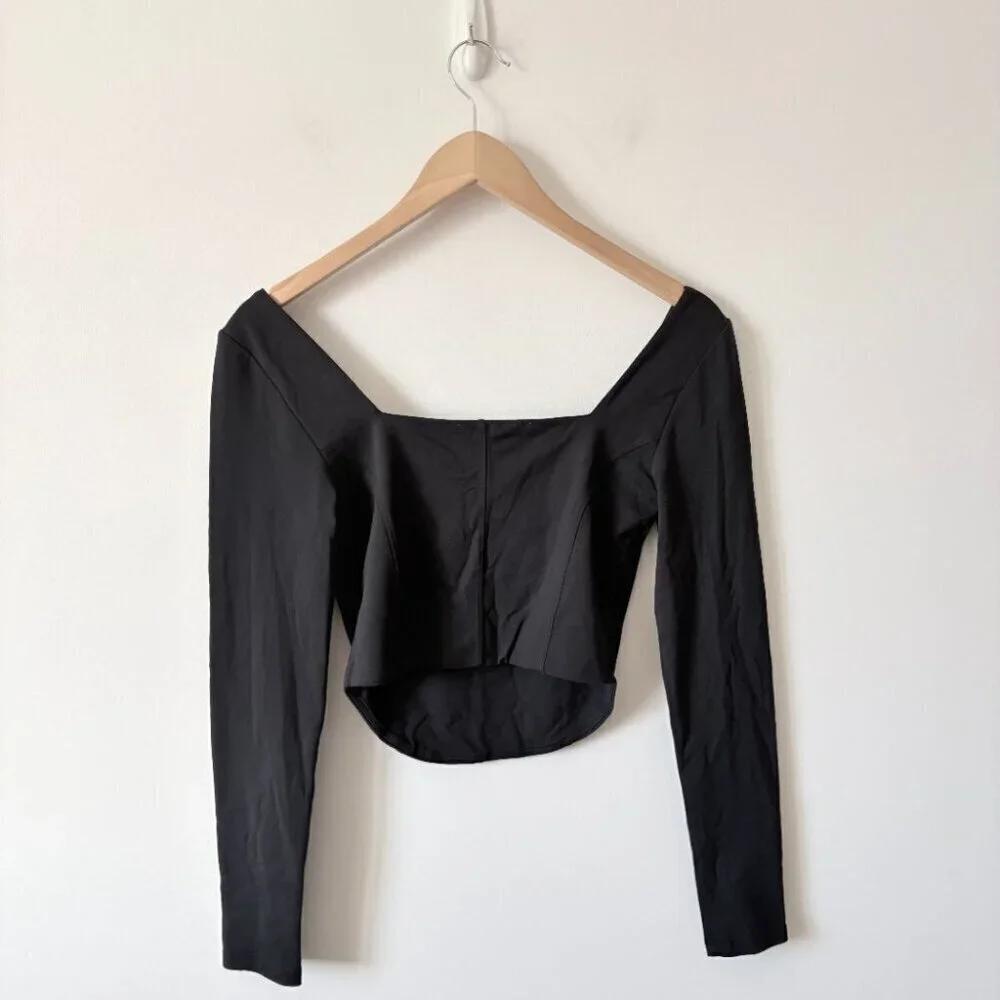Aritzia Babaton Contour Reframe Bustier Black Size Medium